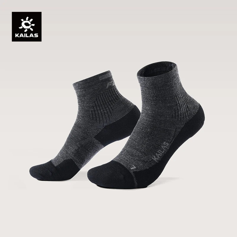 KAILAS 2026 Merino Wool Socks Women's Warm Odor Control Seamless Trail Running Training Socks KH2601204