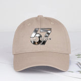 Metallic Number 67 "Six Seven" Print Baseball Cap Adjustable Unisex Streetwear Sun Hat