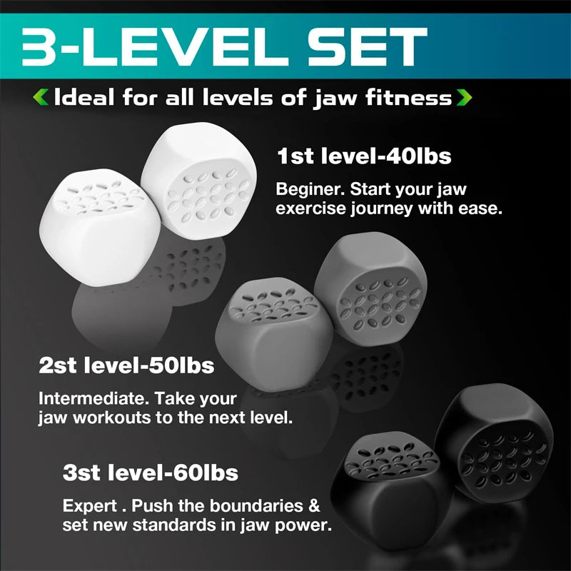 6pcs Anti-aging Jaw Exerciser Food-grade Silica Neck Face Toning Jawline Muscle Balls Slimming Face Tools Chin Cheek Lifting