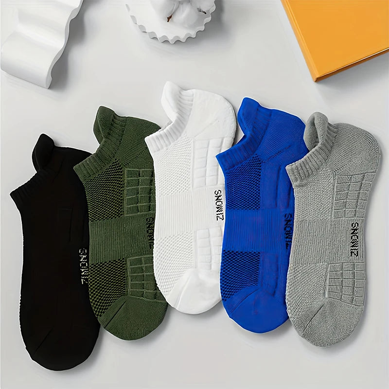5Pairs Men's Cotton Sports Socks Breathable Sweat Absorbent & Odor-Resistant High Quality Women's Sock Comfortable Unisex sox