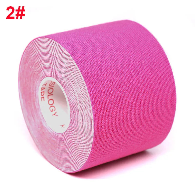 2.5-10cm Sports Kinesio Tape Muscle Kinesiology Elastic Knee Pain Relief Strain Patch Athletic Recovery Stickers Fitness Bandage