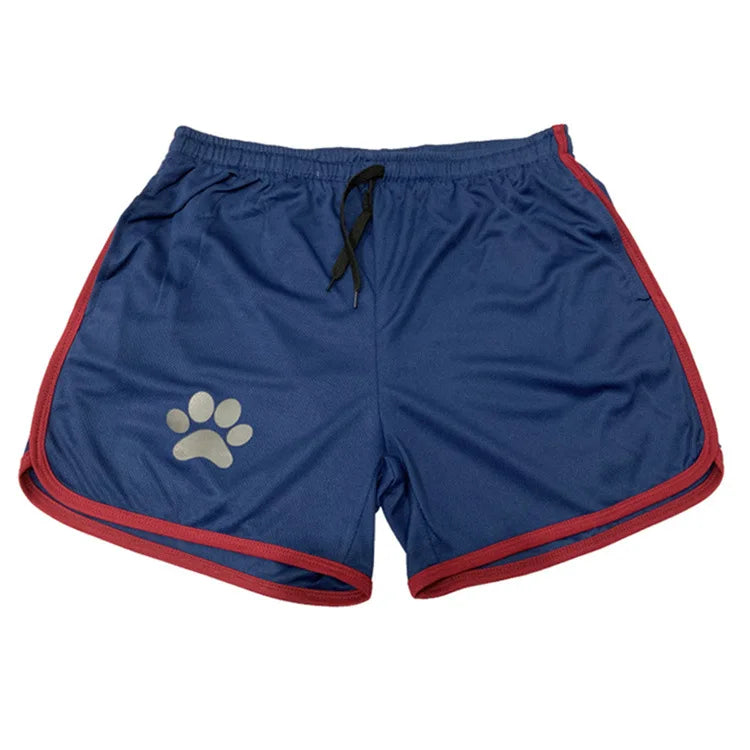 Summer fitness shorts Loose running shorts Men's jogging sports Breathable mesh shorts Thin trend men's three-quarter pants