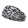 Elastic skull print sports headband, sweat-absorbent sports headband, unisex non-slip fitness headband, cycling street headband