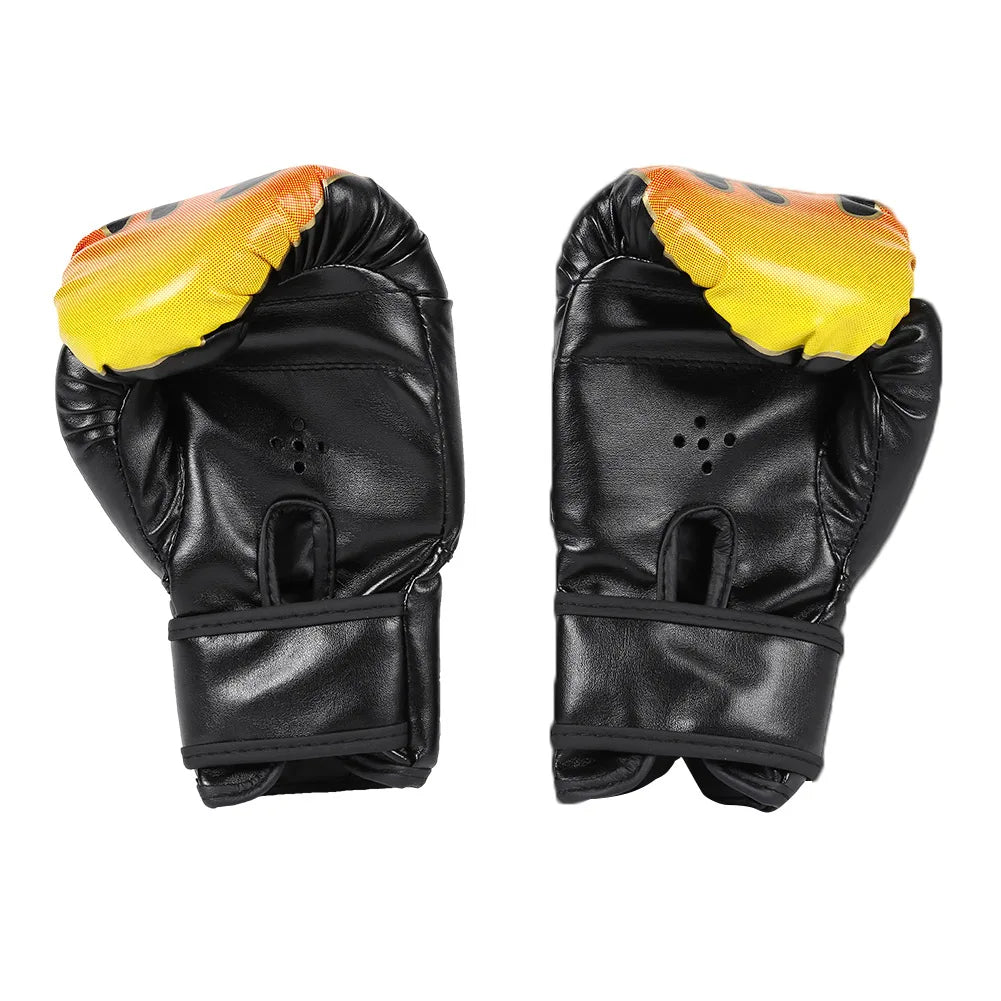 2Pcs Kids Boxing Gloves PU Leather Muay Thai Mitts Breathable Fighting Mitts Taekwondo Mitts for Boys Girls Youth