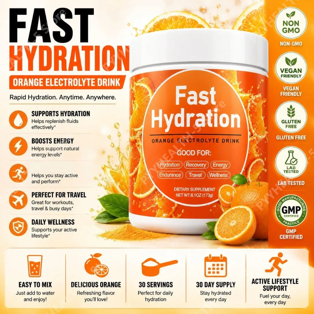 Watermelon Electrolyte Drink Powder with Sodium Potassium Magnesium Calcium Vitamin C B12 30 Servings Daily Hydration Support