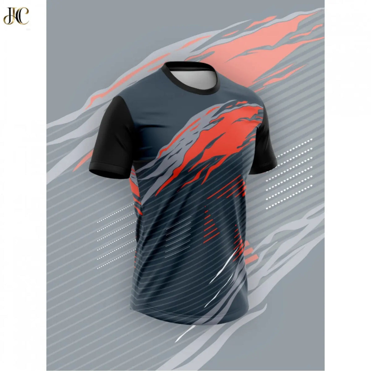 Men High Elastic Quick Dry Sports Compression Shirt Red Flame Stripe Print Short Sleeve Gym Running Training Top