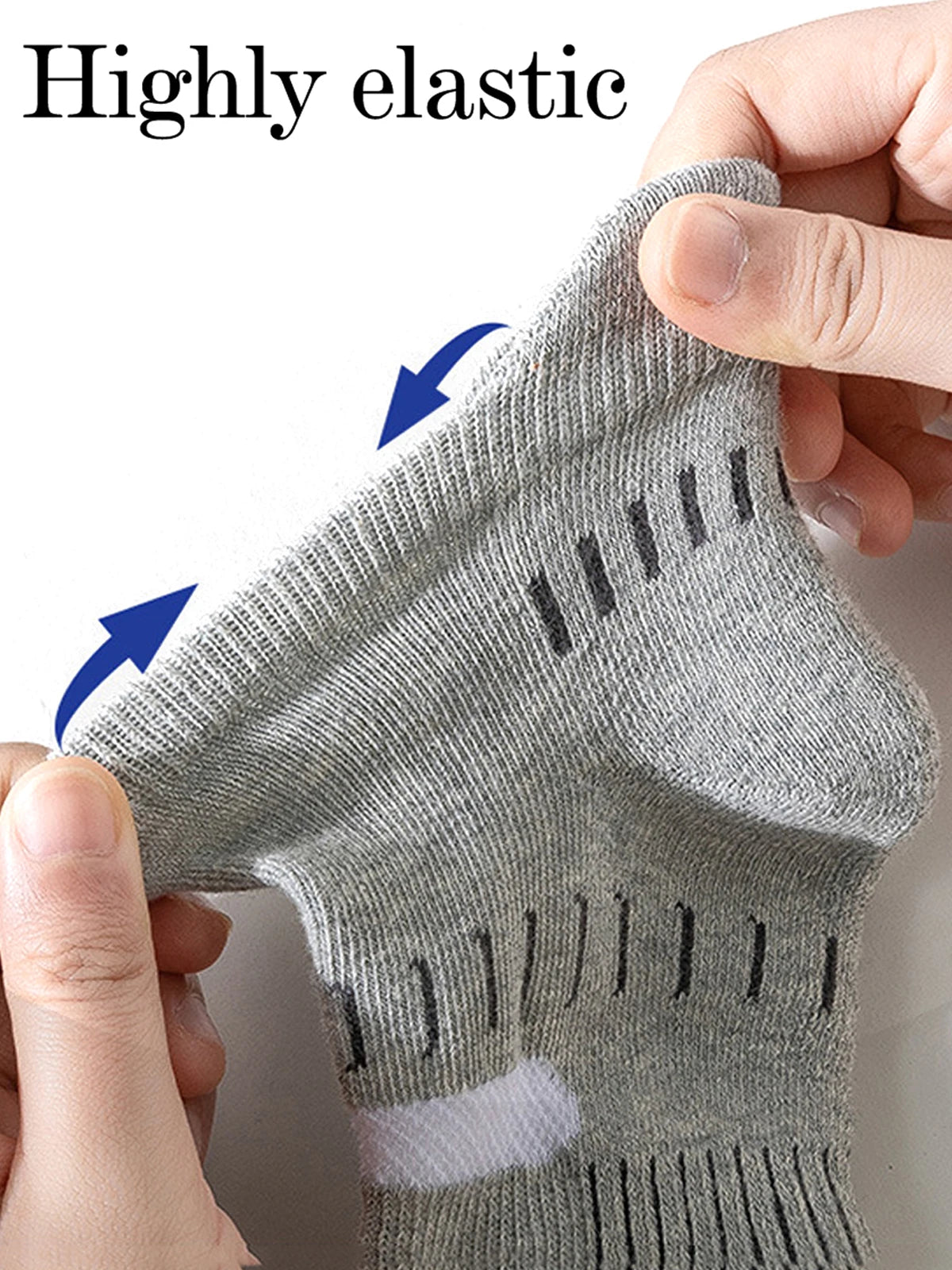5 Pairs Men Cotton Sports Socks Mesh Breathable Running Basketball Cycling Male Short Socks Set For Men