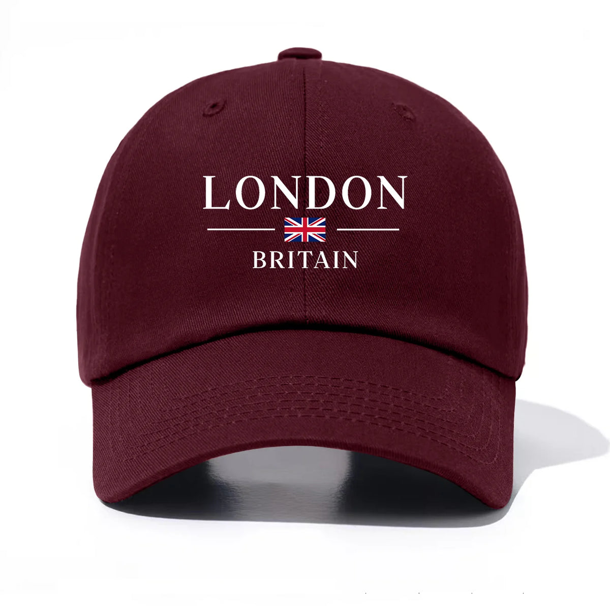 1pc London Print  Baseball Cap for Adults,  Minimalist Retro Style Casual Soft Adjustable Dad Hat, Perfect As Gift