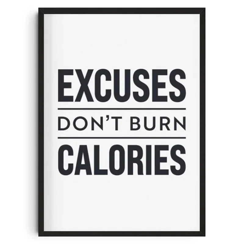 Gym Wall Art Poster Gym Inspirational Poster Home Gym Wall Decoration Gym Slogan Canvas Printing Decorative Painting Frameless