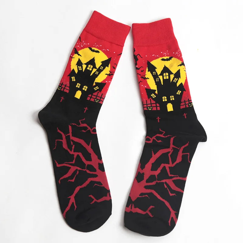 Cosplay Christmas Adult Unisex Socks Costume Accessories Socks Harajuku Autumn Warm Long Socks Halloween Props