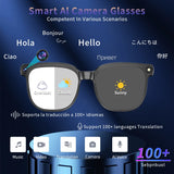 PEJE AI Smart Glasses with Camera, 1080P HD Video Recording Glasses, AI Assistant (ChatGPT/Doubao), Real-Time Translation