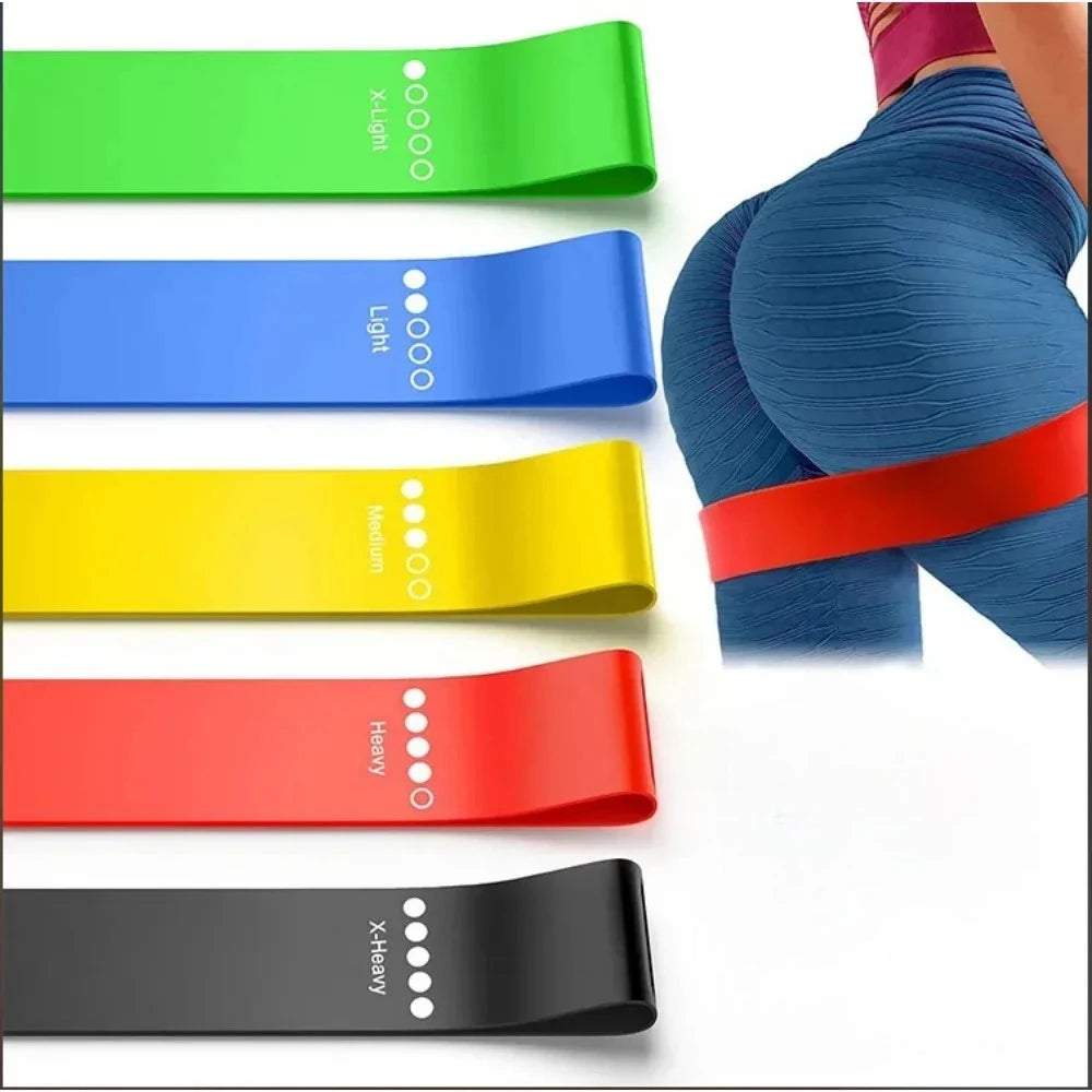 Multi Resistance Yoga Bands, Elastic Loop Stretch Fitness Bands, Hip Booty Exercise Bands for Leg Squat Dance Training
