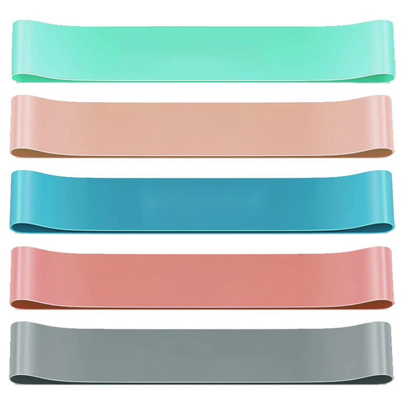 Five Piece Set Yoga Elastic Band, Exercise Resistance Band, Fitness Band, Tension Loop, Hip Training Tension Band