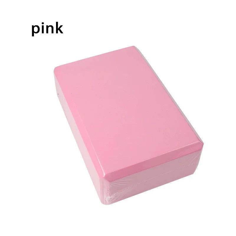 Yoga Blocks Gym Foam Brick Pilates Stretching Body Shaping Building Cubes High Density Foam Blocks Solid Color Balance Blocks