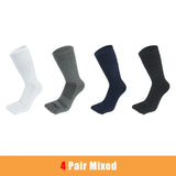 4 Pairs Man Toe Socks Long Sport Plus Large Cotton Compression Mesh Sweat-Absorbing Outdoor Bike Run Hiking Five Finger Sock Boy