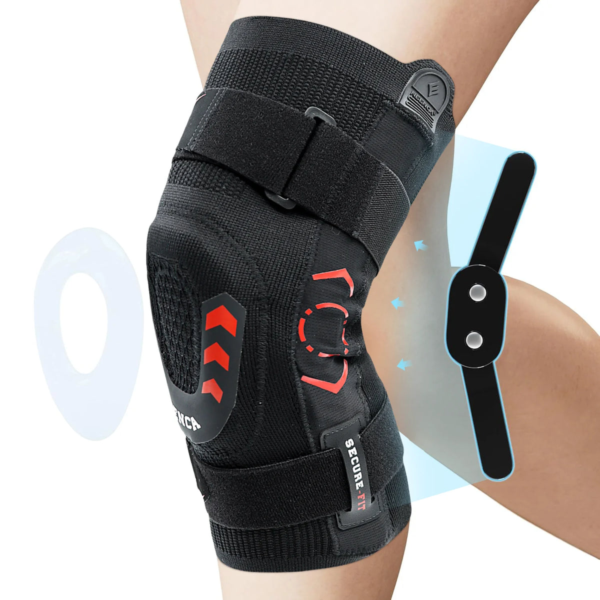 Hinged Knee Brace 3D Knitted Knee Sleeve for Men & Women Patella Ligament Support Pain Relief  Meniscus Tear Arthritis ACL PCL