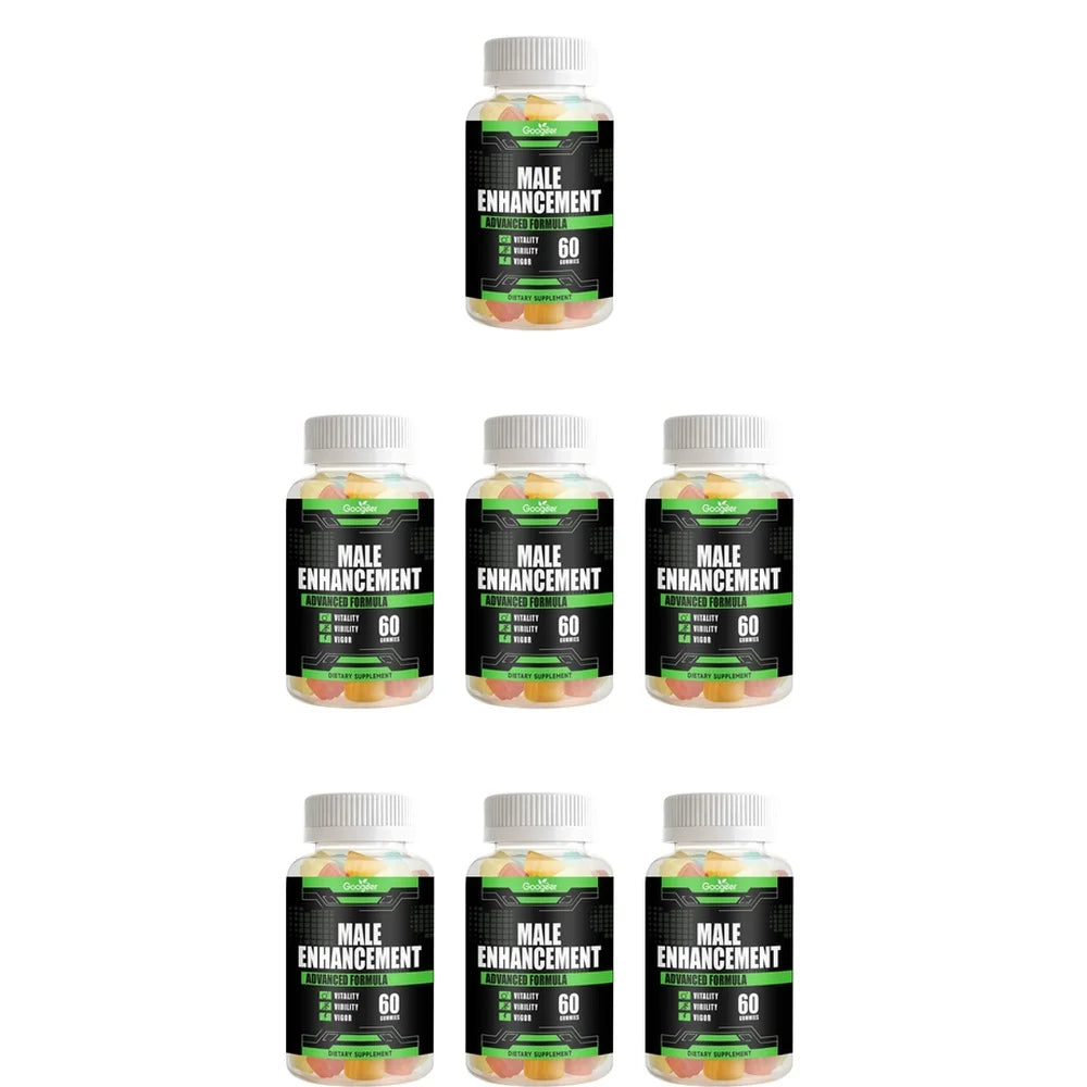 Googeer Men's Endurance Gummies, Energy and Vitality Support, Blood Flow & Post Training Muscle Recovery Support, 60 Count