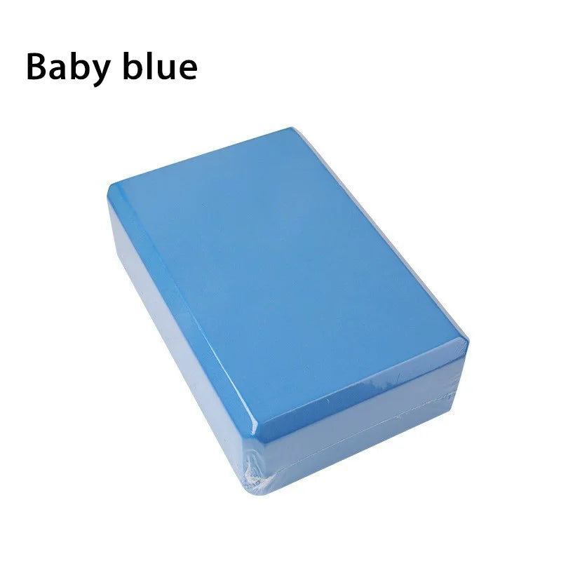 Yoga Blocks Gym Foam Brick Pilates Stretching Body Shaping Building Cubes High Density Foam Blocks Solid Color Balance Blocks