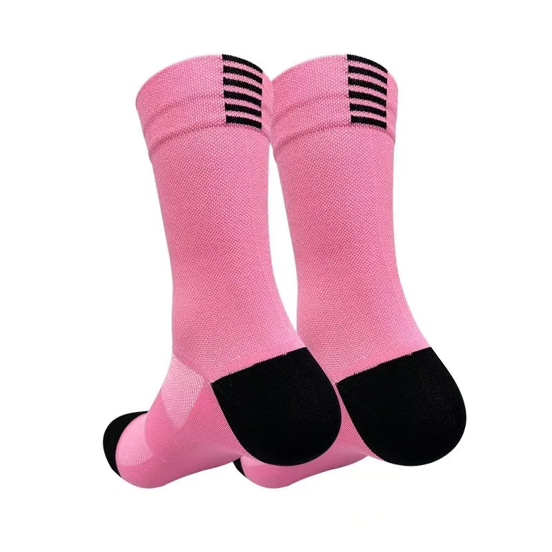 Jing Professional Cycling Socks Tube Men's and Women's Outdoor Sports Quick-Drying Four Seasons Bicycle Socks Running Socks