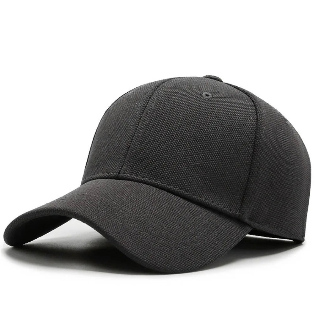 Solid-Color Unisex Breathable Baseball Cap Casual Sunscreen Sun Protection Hat Cotton Versatile Hip Hop Snapback Hat Sports