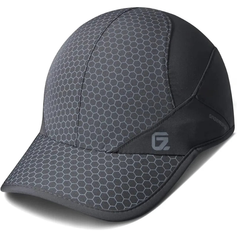 GADIEMKENSD Quick Dry Stretch Running Hat Adjustable Breathable Baseball Cap with Soft Brim Casual Sun Protection Hat