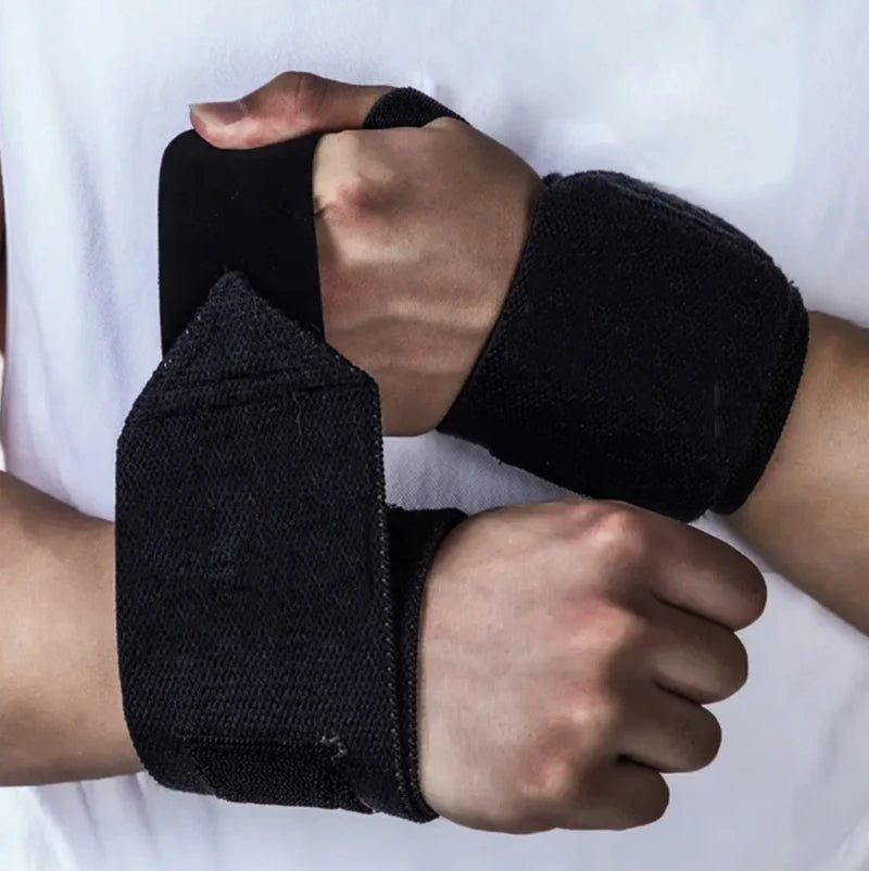 Black Soft Wrist Wrap for Weight Lifting,Wrist Support for Powerlifting,Wrist Straps,Gym Cross Training,Sports Safety