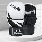 Professional MMA Boxing Gloves Half Finger Sandbag Karate Muay Thai Training Gloves PU Adult Kids Thickened Boxing Equipment