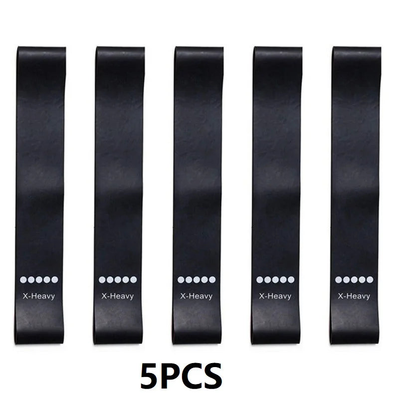 5PCS Fitness Resistance Rubber Bands Elastic Pull-up Bands for Training Pulling Up Exercise Leagues LLD04