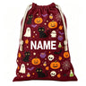 Large Halloween Canvas Gift Bag with Drawstring Reusable Personalized Gift for Halloween Package