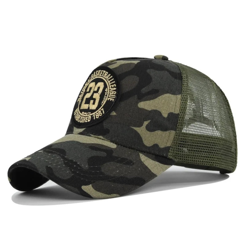 Summer Mesh Personality Sticker Embroidery Baseball Cap for Men Women Trucker Mesh Hat Outdoor Sports Running hat