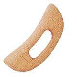 Lazy People Moon Shape Wooden Guasha Board Lymphatic Massager for Full Body Relaxation Neck Muscle Release Natural Beechwood