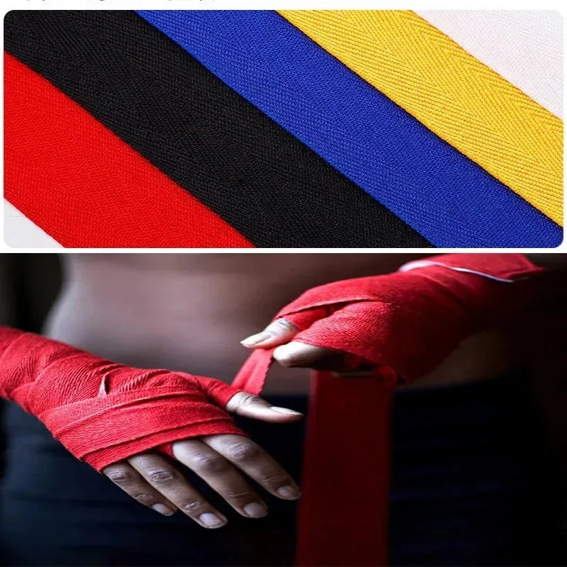 3M/5M Boxing Bandage Wrap Cotton Sports Straps Taekwondo Hand Gloves Wrap Combat Protect Belt Boxing Handwraps for Men Women