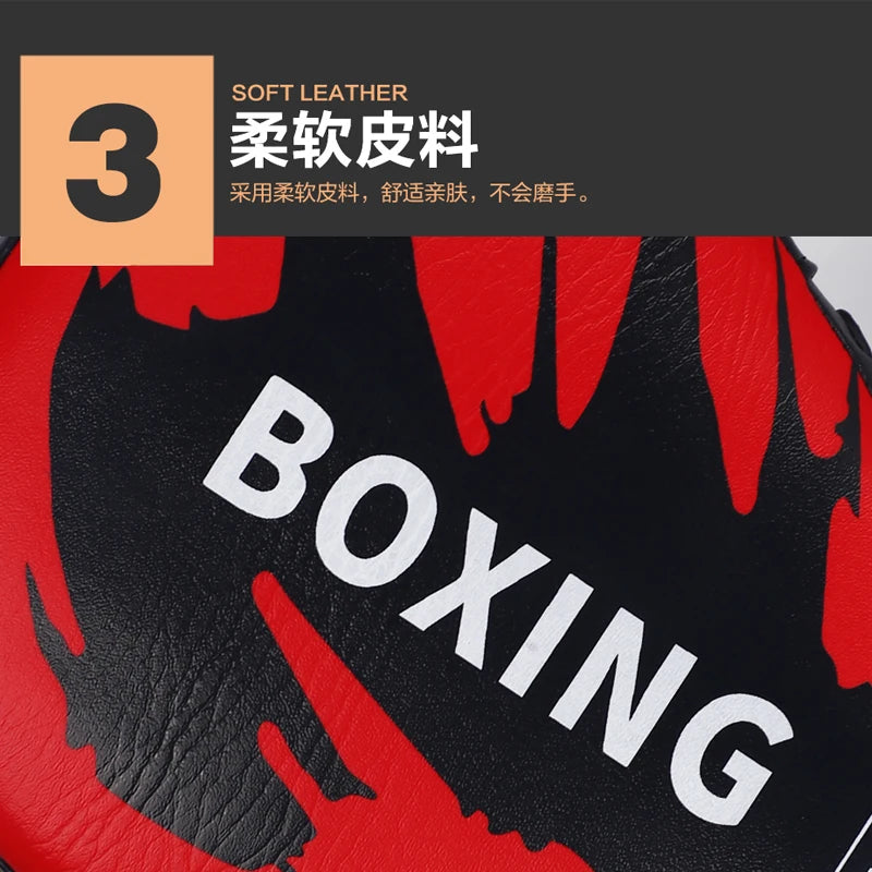 1Piece Boxing Pads for Men, Women,& Kids,PU Leather Focus Mitts for Martial Arts, Boxing Training,Curved Punch Mitts for Karate
