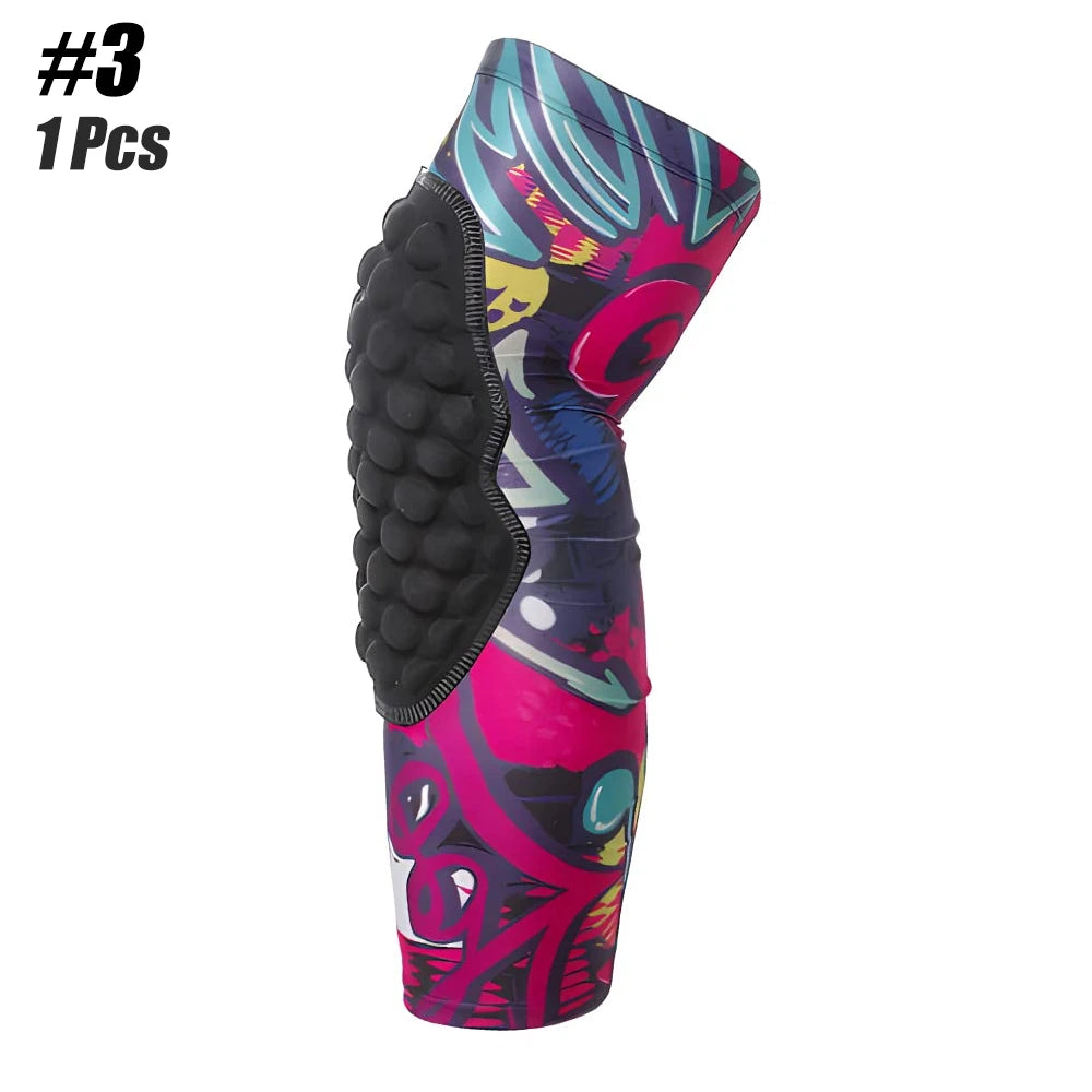 1/2Pcs Honeycomb Knee Support Knee Pads Brace Leg Sleeve Calf Compression Knee Protection For Kids Child Sports Football