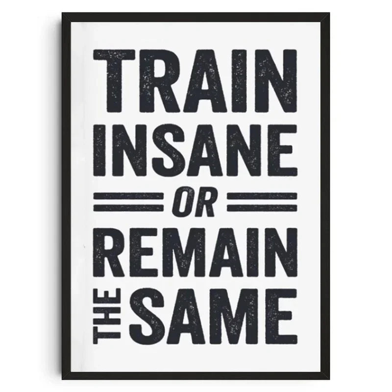 Gym Wall Art Poster Gym Inspirational Poster Home Gym Wall Decoration Gym Slogan Canvas Printing Decorative Painting Frameless